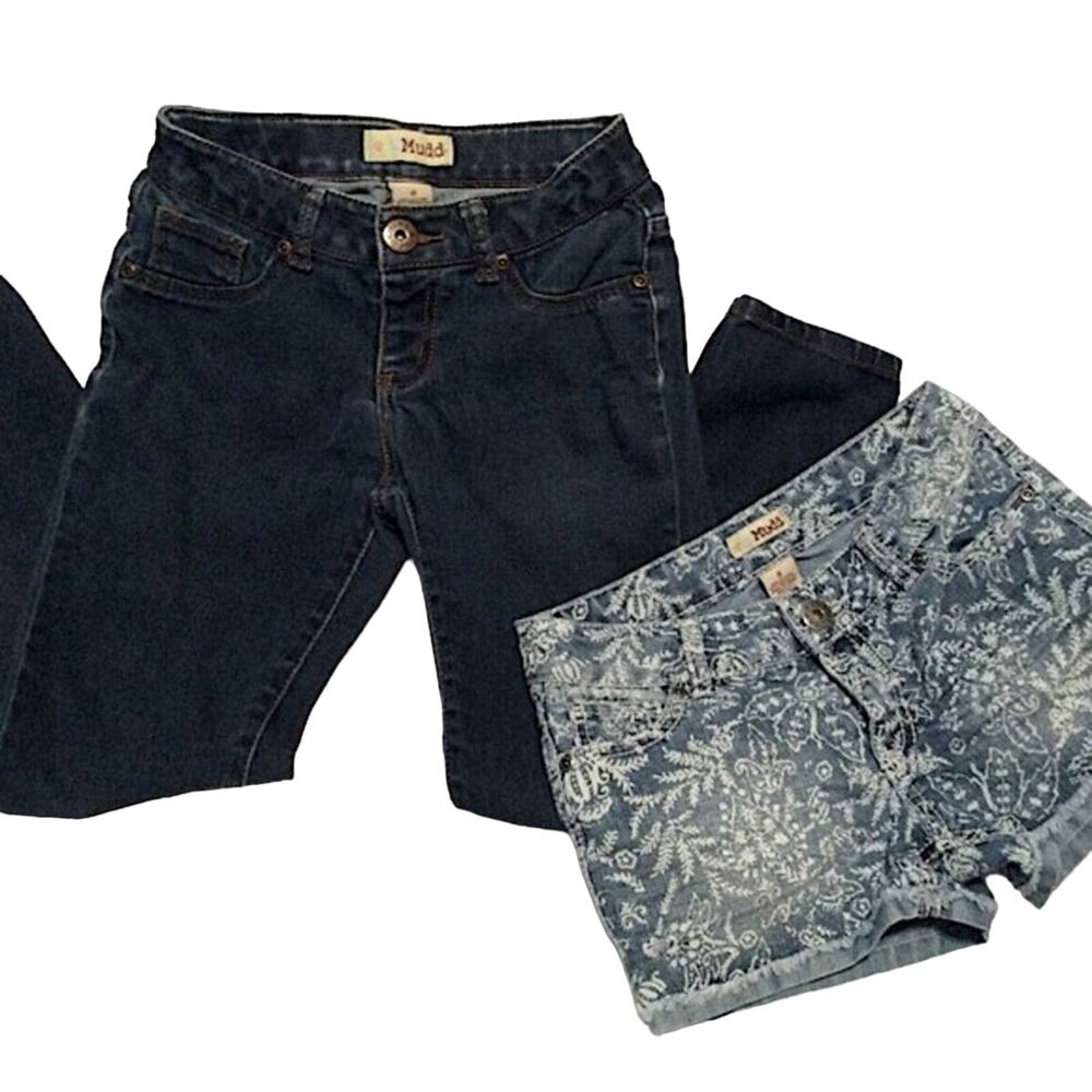 Mudd jeans and shorts lot Girls Size 8